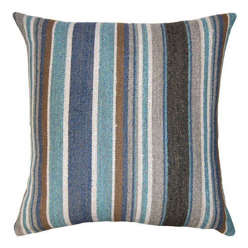 Square Feathers Iceland Stripe Throw Pillow