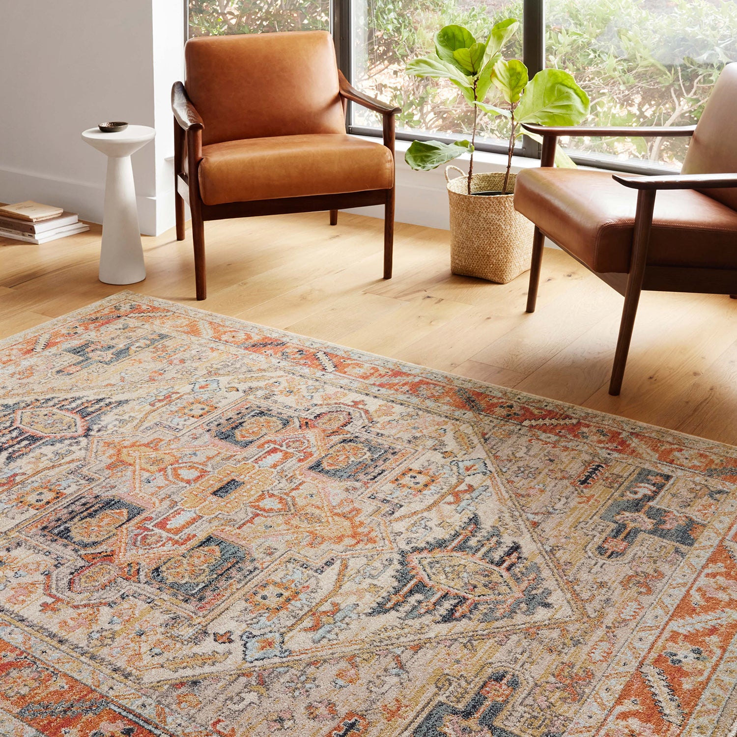 Loloi Jocelyn Sand/Multi Power Loomed Rug