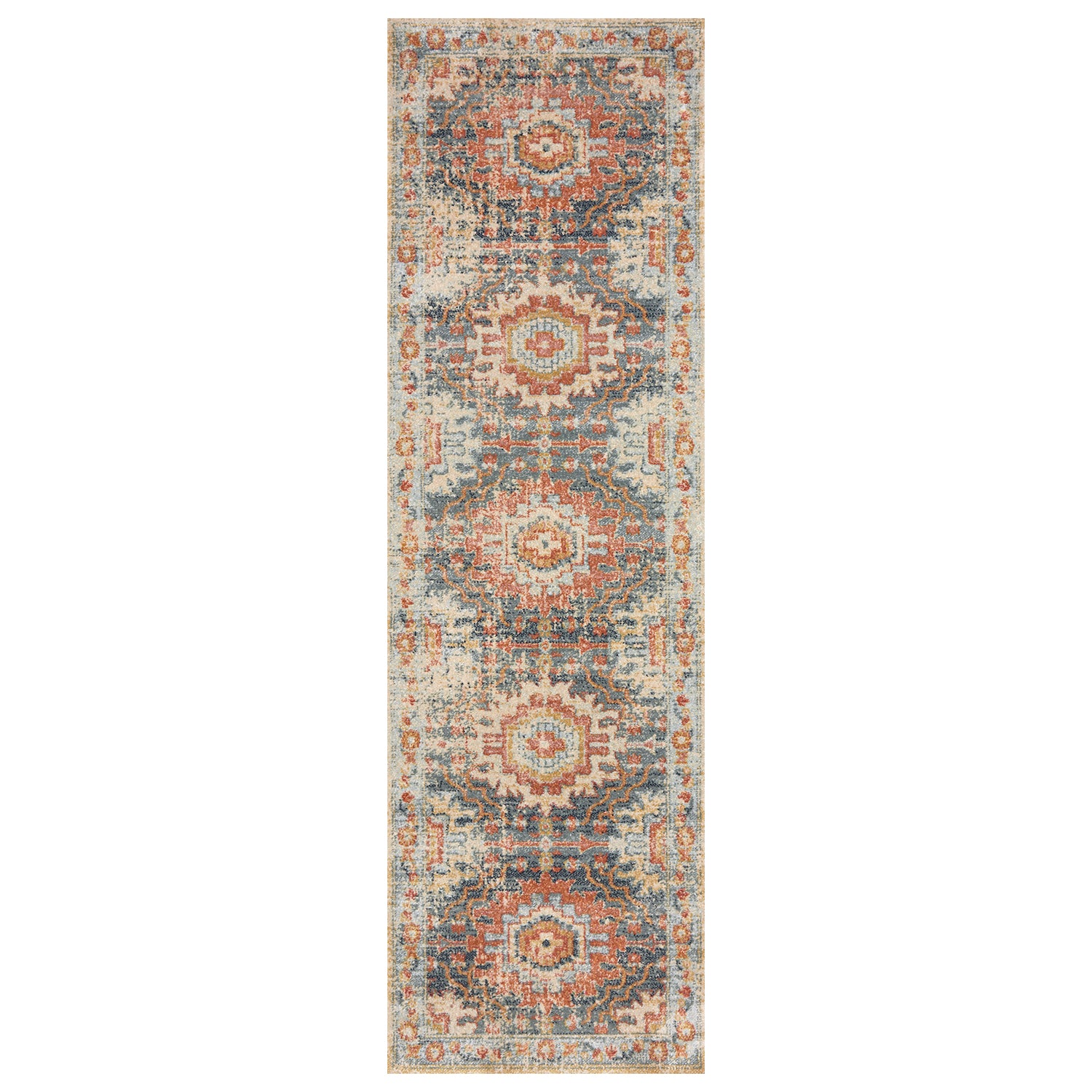 Loloi Jocelyn Mist/Multi Power Loomed Rug