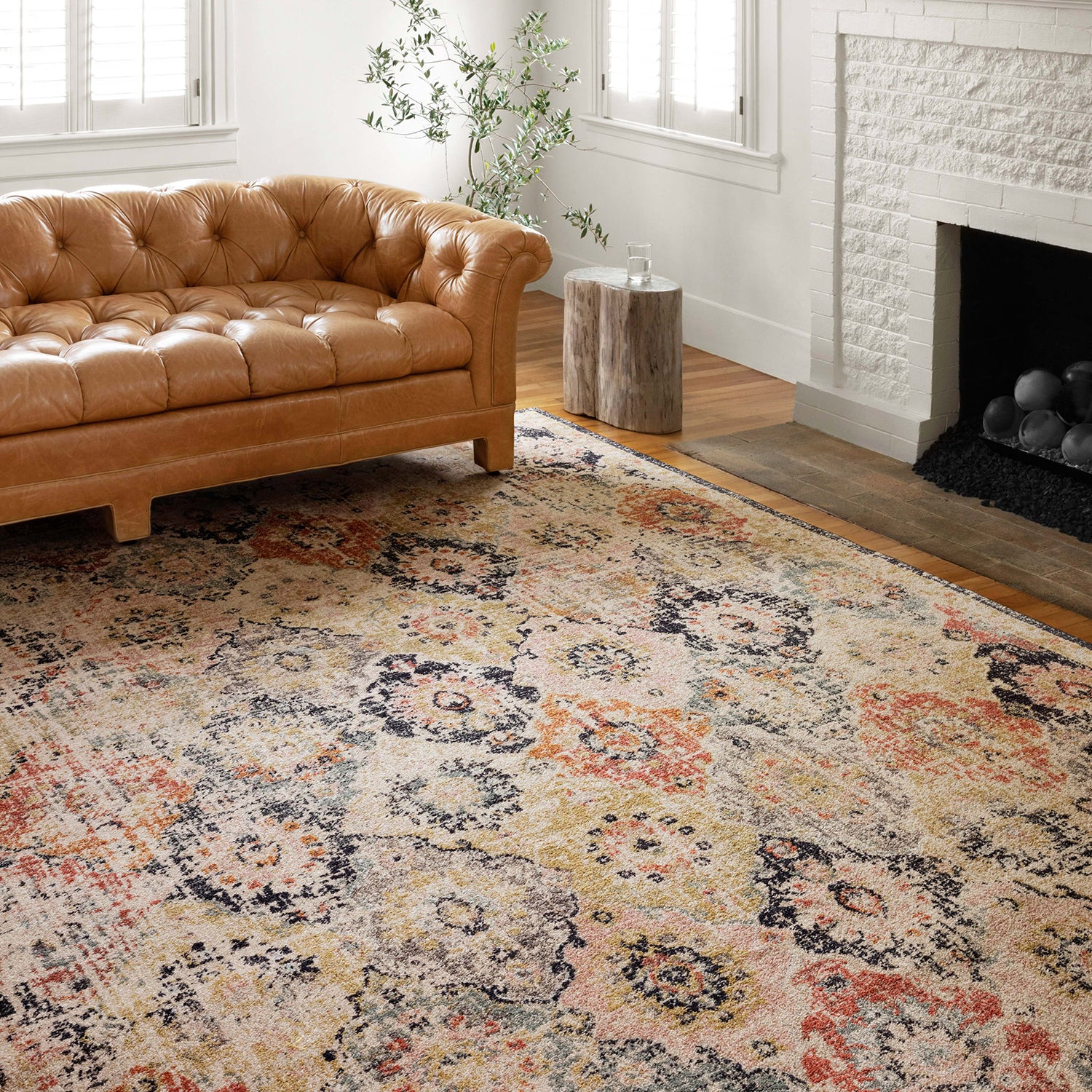 Loloi Jocelyn Khaki/Multi Power Loomed Rug