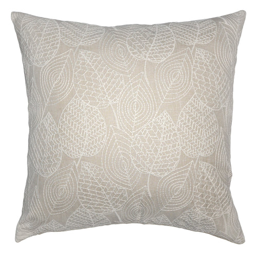 Square Feathers Janus Floral Throw Pillow