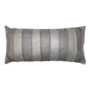 Square Feathers Jetson Banded Throw Pillow