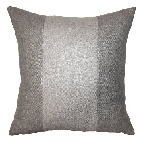 Square Feathers Jetson Silver Band Throw Pillow