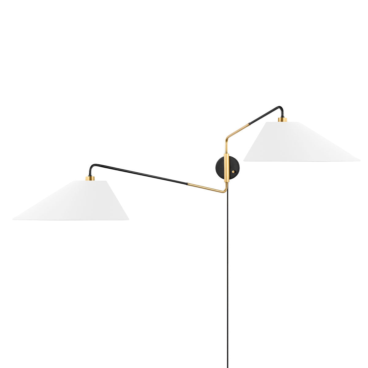 Kelly Behun x Hudson Valley Lighting Duo Plug-In Wall Sconce