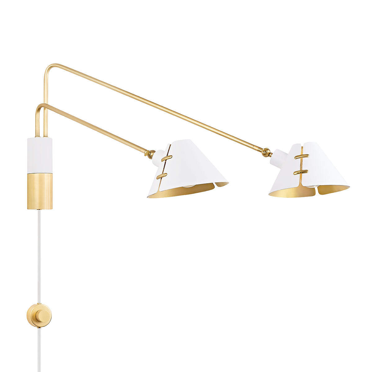 Kelly Behun x Hudson Valley Lighting Split Plug-In Wall Sconce - Final Sale