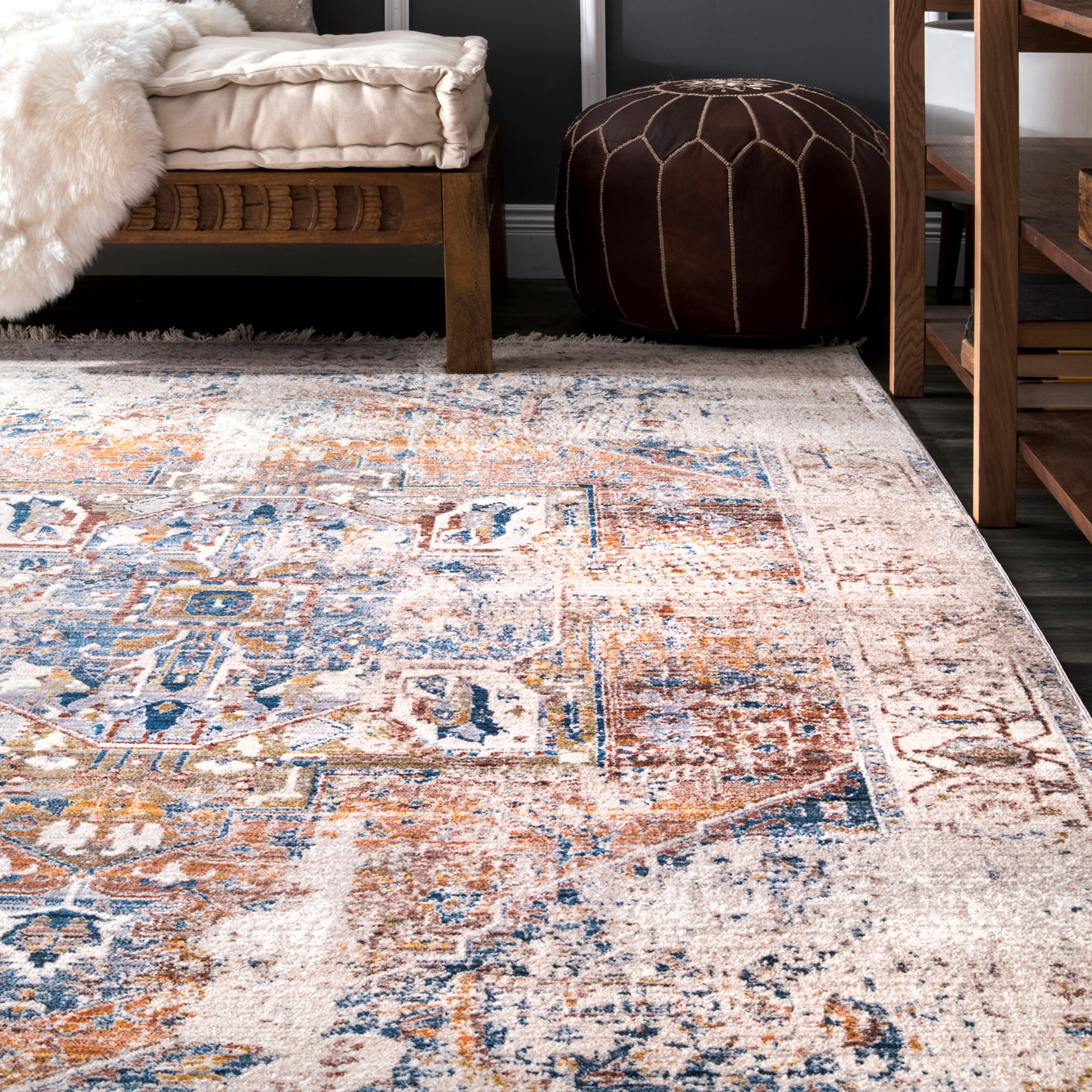 Harlow Medallion Machine Made Rug