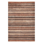Crow Stripe Machine Made Rug – Paynes Gray