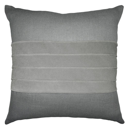 Square Feathers Kendall Pewter Sharkskin Throw Pillow