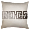 Square Feathers Keyed Throw Pillow
