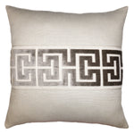 Square Feathers Keyed Throw Pillow