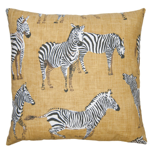 Square Feathers Kingdom Zebra Throw Pillow