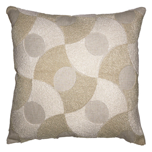 Square Feathers Krammer Linen Throw Pillow
