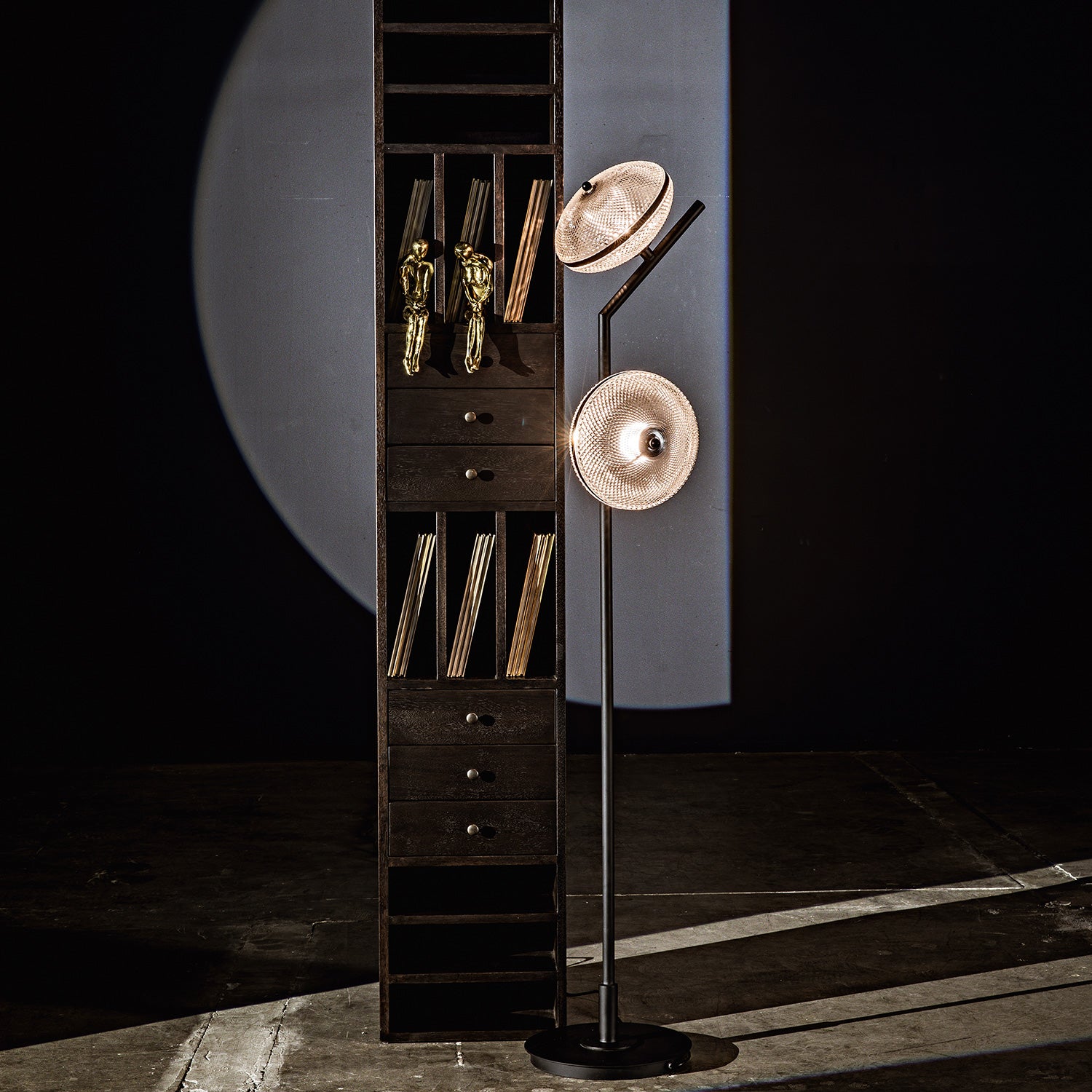 Noir Gibson Floor Lamp