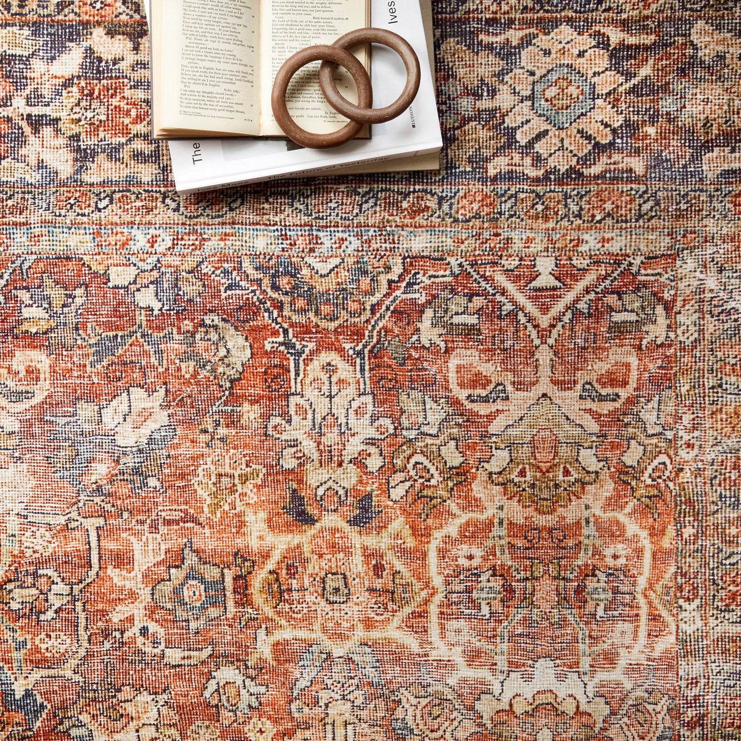 Loloi Layla Spice/Marine Power Loomed Rug