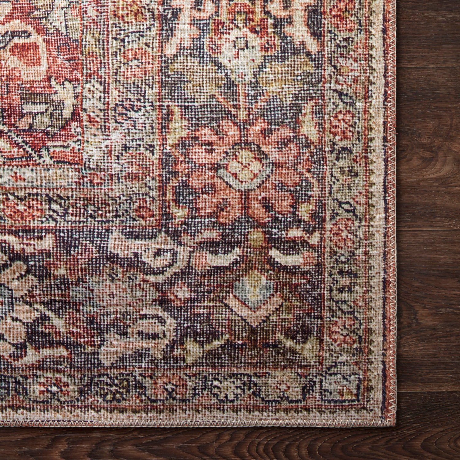 Loloi Layla Spice/Marine Power Loomed Rug