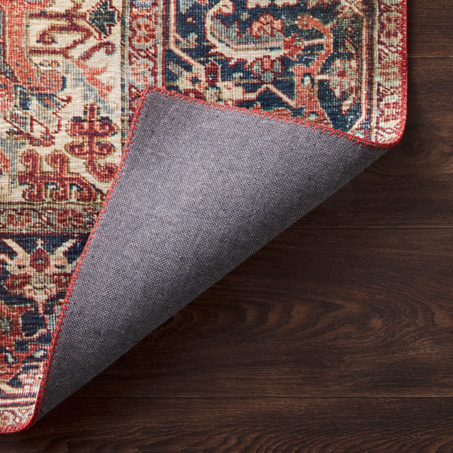 Loloi Layla Red/Navy Power Loomed Rug