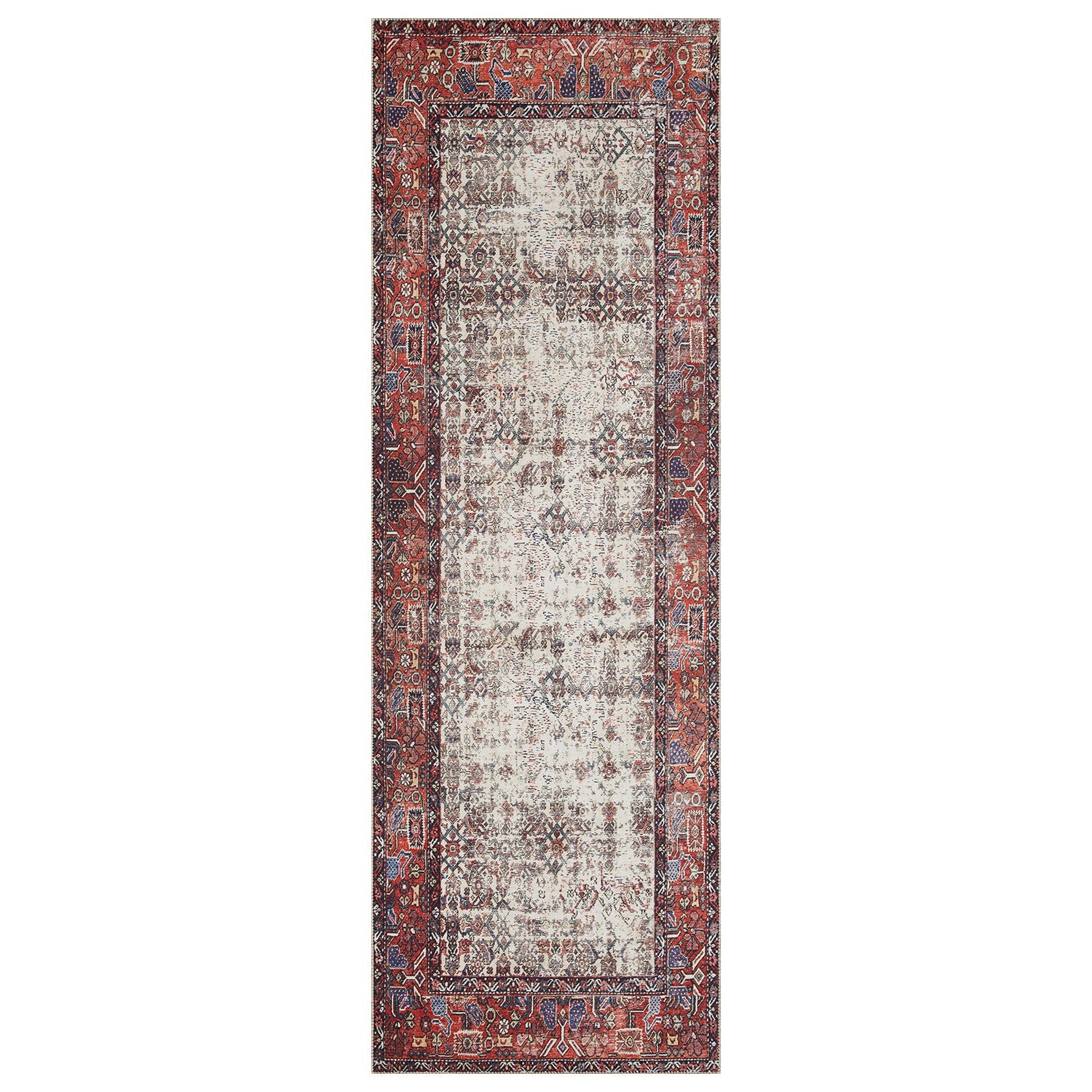 Loloi Layla Ivory/Brick Power Loomed Rug