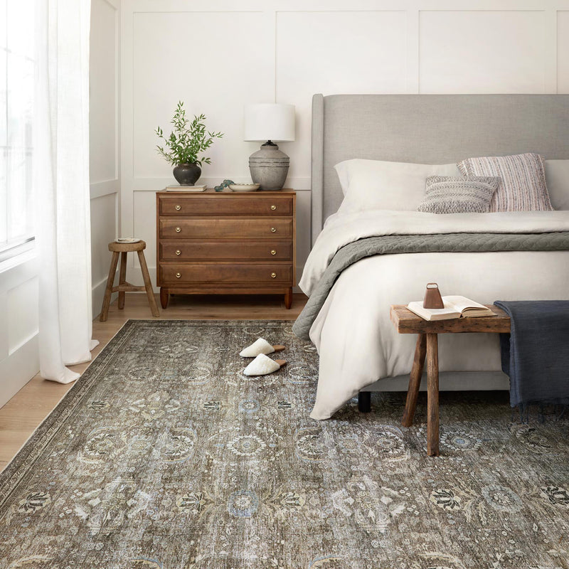 Loloi II Layla Antique/Moss Power Loomed Rug Paynes Gray