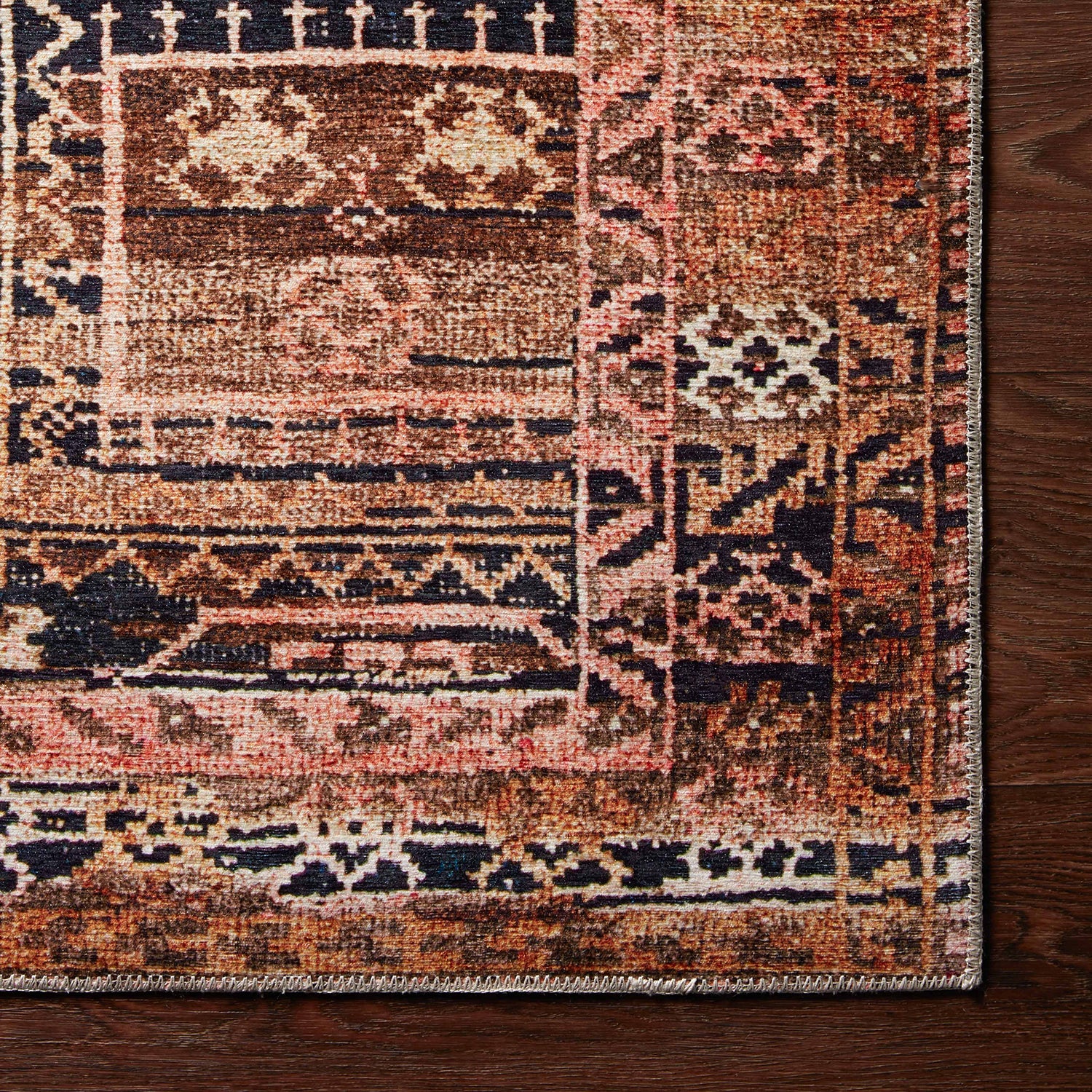 Loloi Layla Mocha/Blush Power Loomed Rug