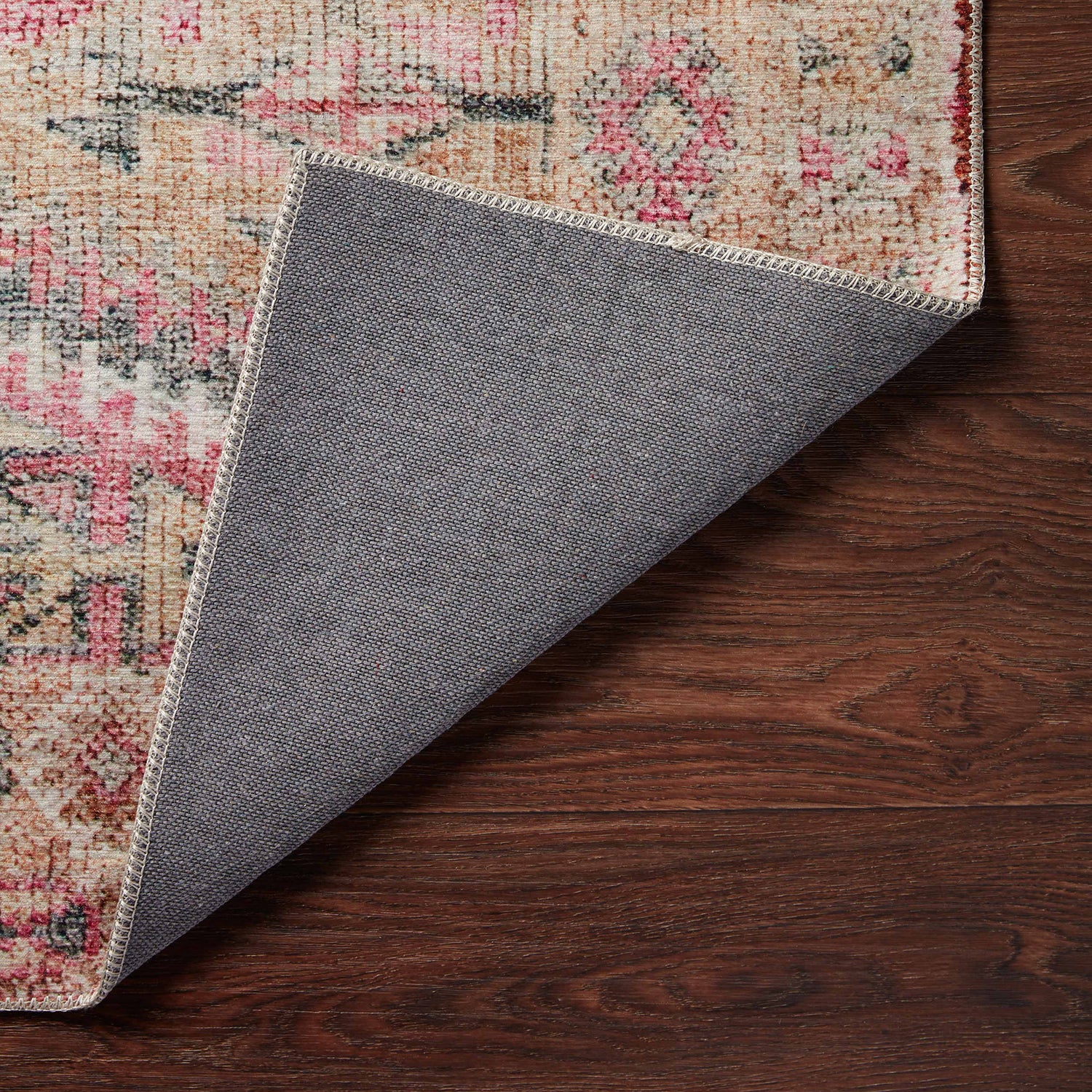 Loloi Layla Pink/Lagoon Power Loomed Rug