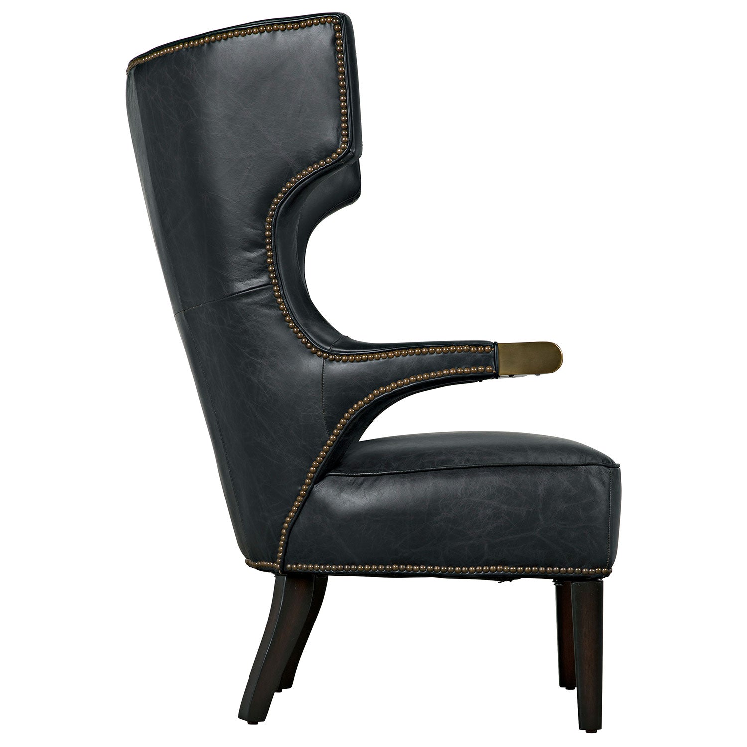 Noir Heracles Leather Chair