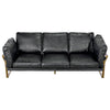 Noir Apollo Leather Sofa