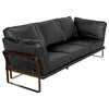 Noir Apollo Leather Sofa