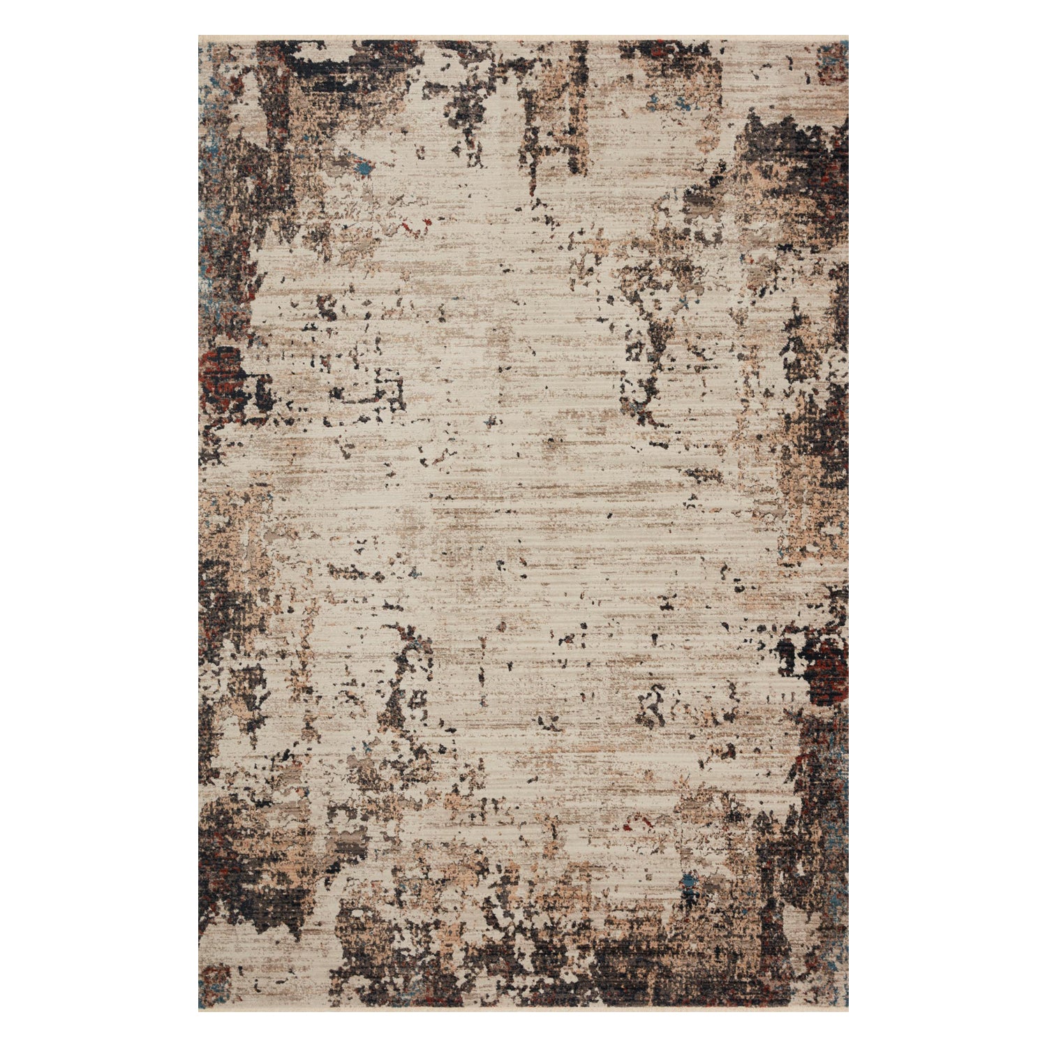Loloi Leigh Ivory/Charcoal Power Loomed Rug