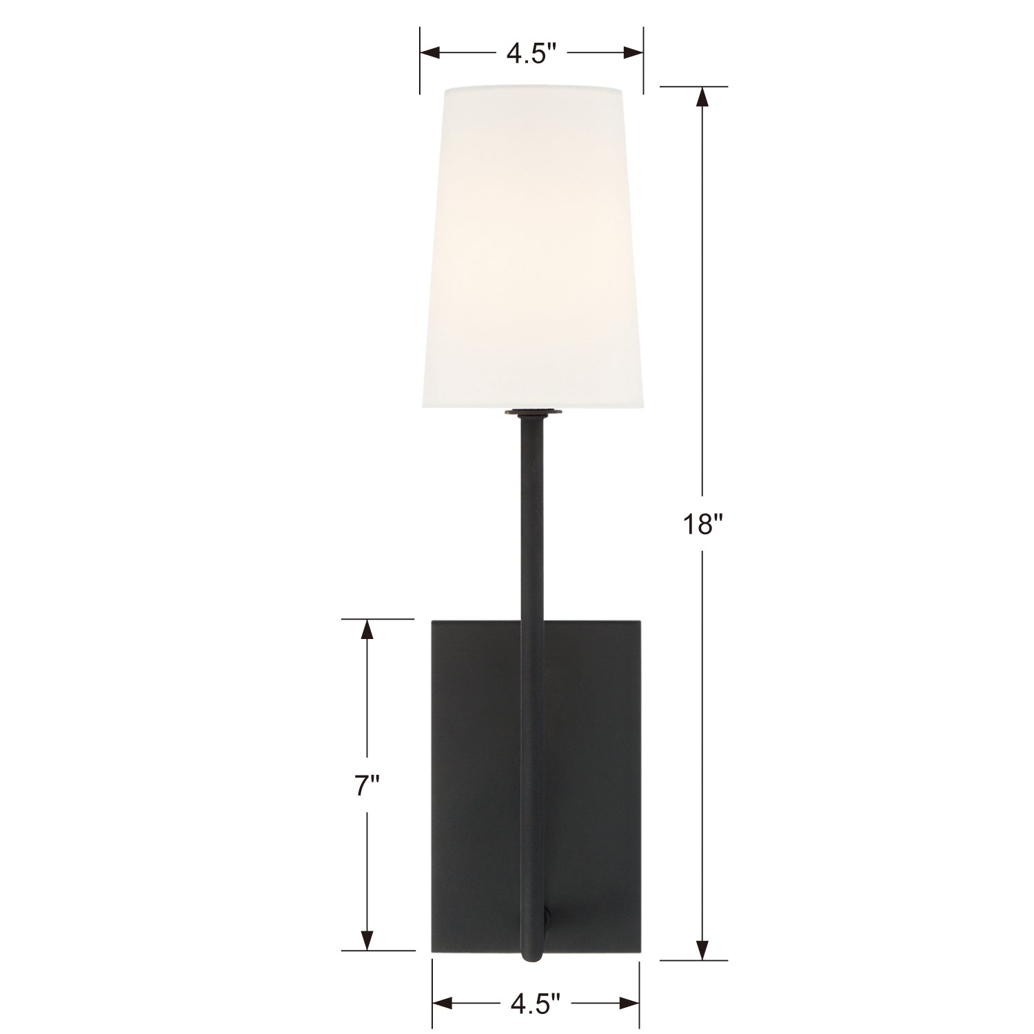 Crystorama Lena Cylinder Shade 1-Light Wall Sconce