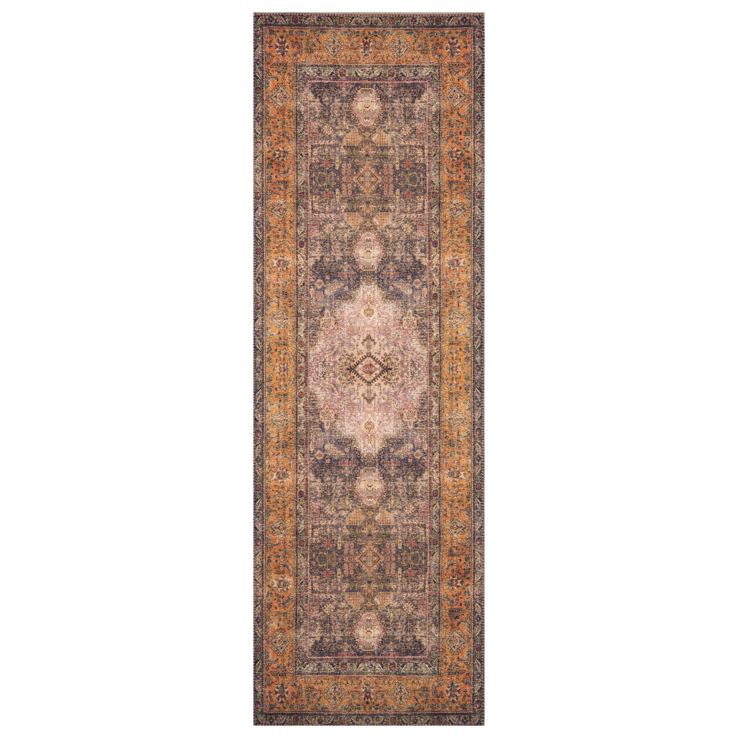 Loloi Loren Plum/Multi Power Loomed Rug