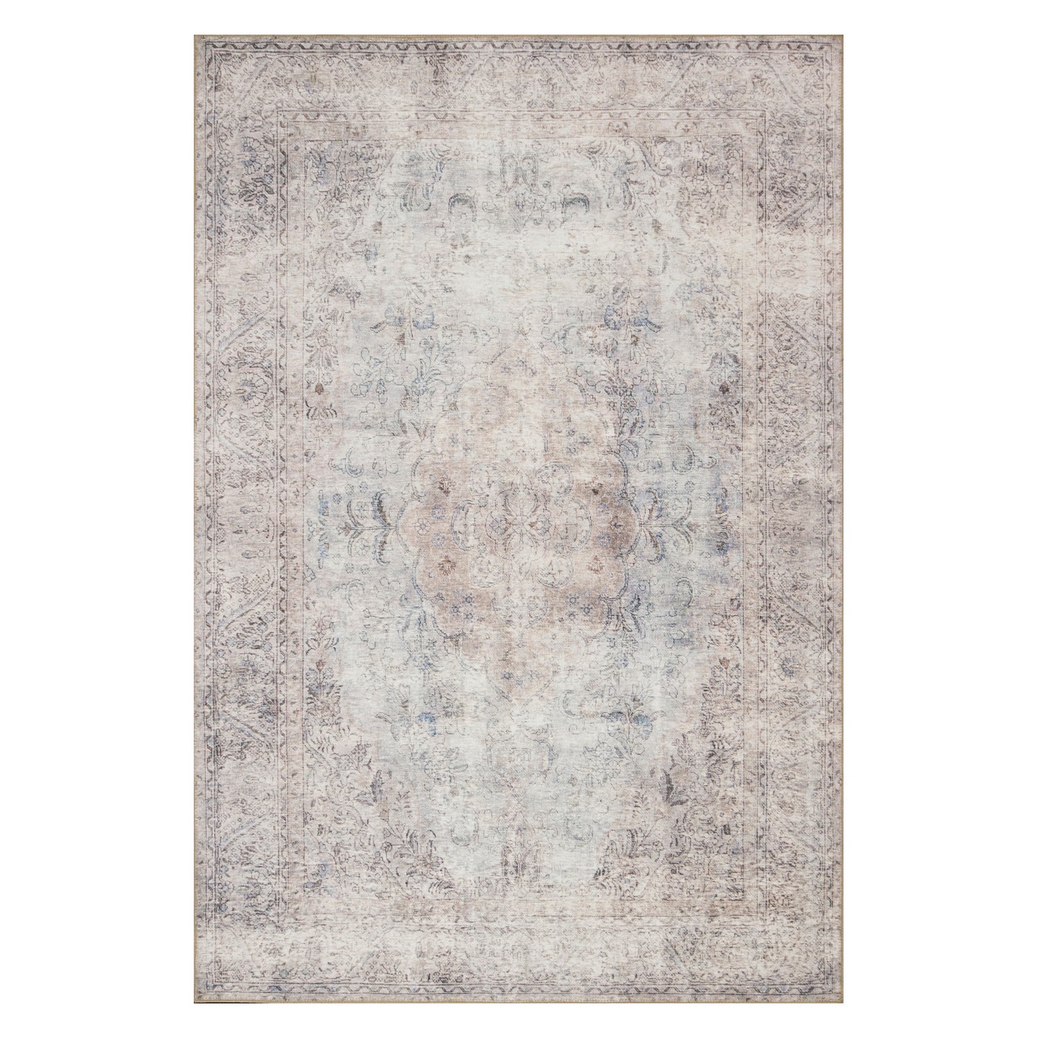 Loloi Loren Silver/Slate Power Loomed Rug