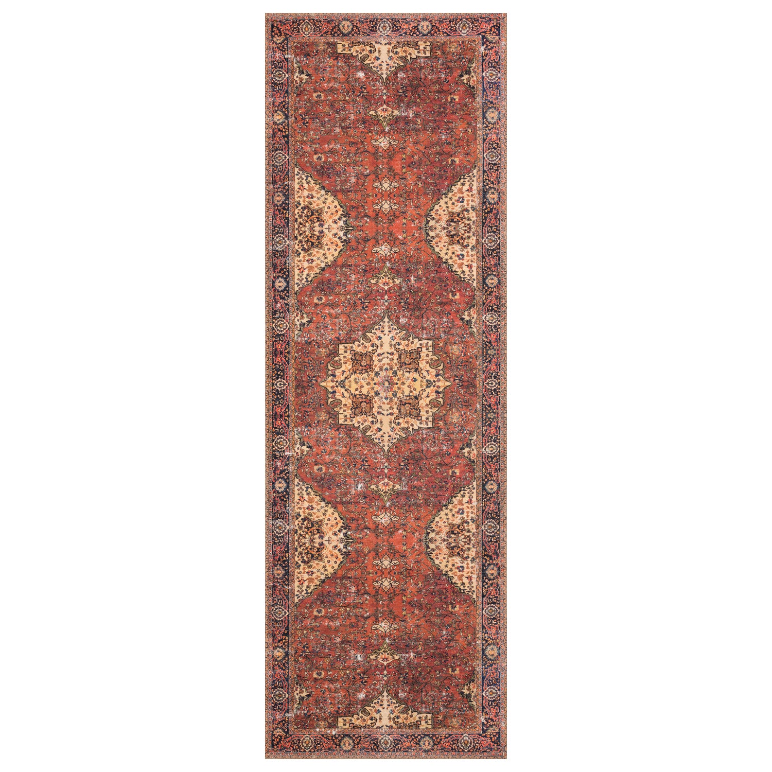 Loloi Loren Red/Navy Power Loomed Rug