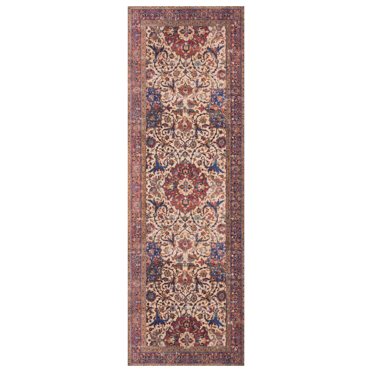 Loloi Loren Sand/Multi Power Loomed Rug