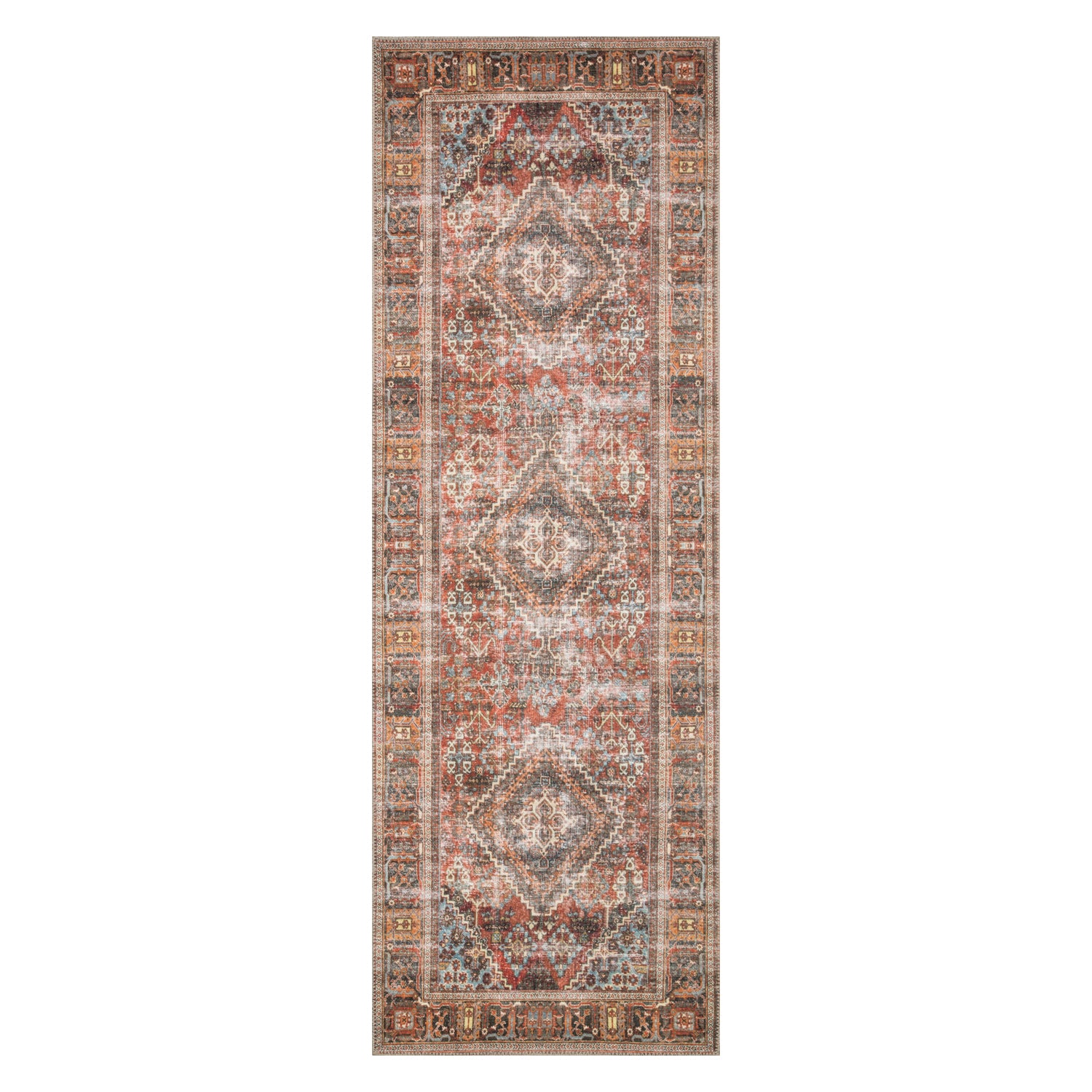 Loloi Loren Brick/Midnight Power Loomed Rug