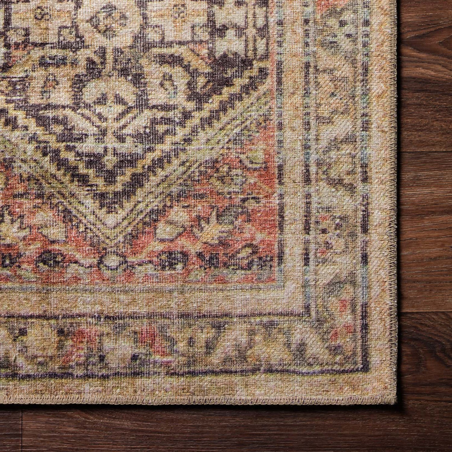 Loloi Loren Charcoal/Multi Power Loomed Rug