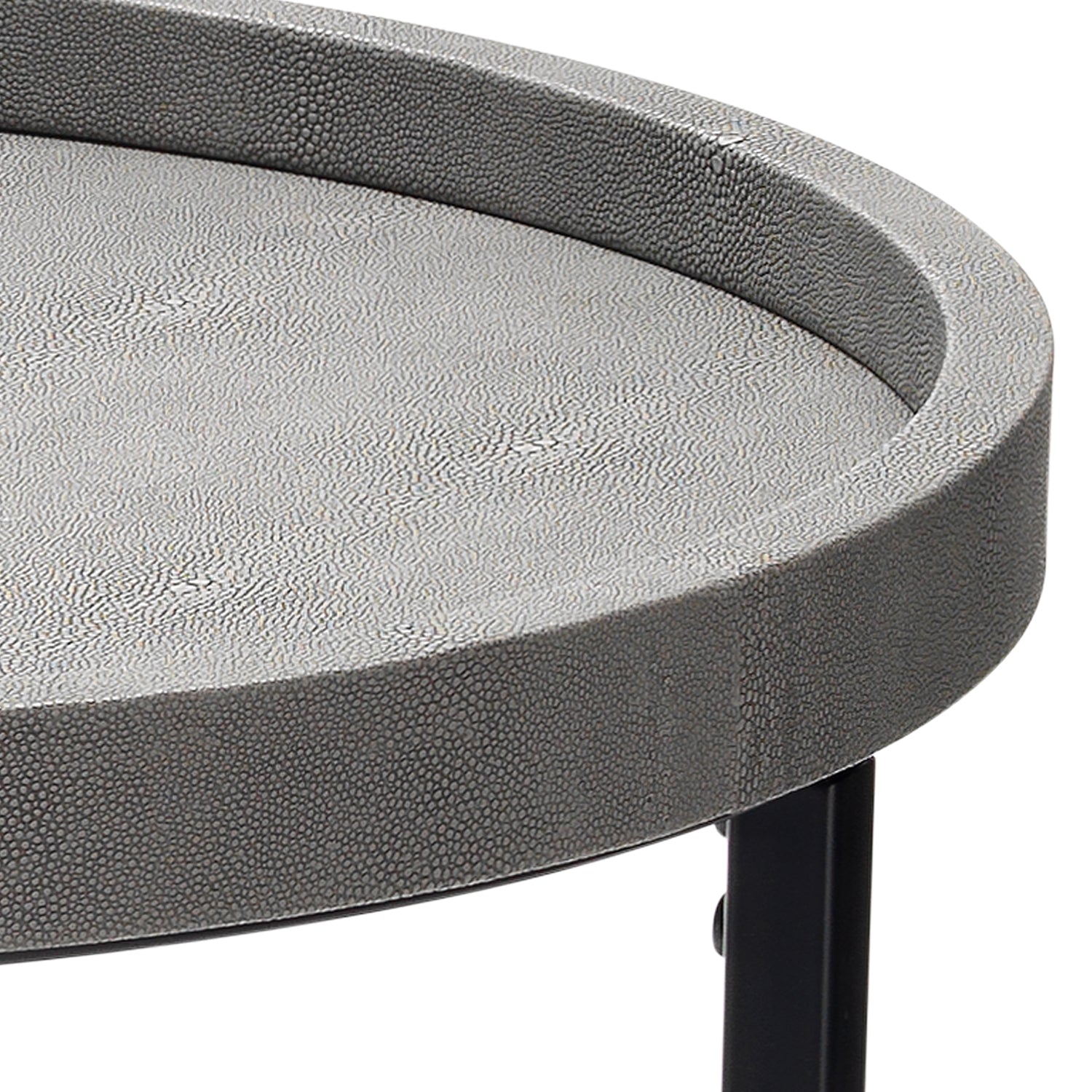 Lifestyle by Jamie Young Binx Shagreen Nesting Side Table Set of 3