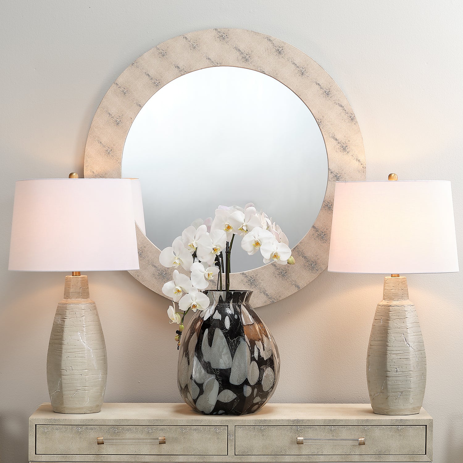 Lifestyle by Jamie Young Brunn Round Wall Mirror