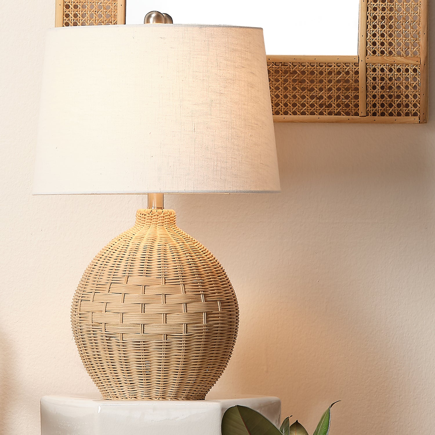 Lifestyle by Jamie Young Palma Rattan Table Lamp