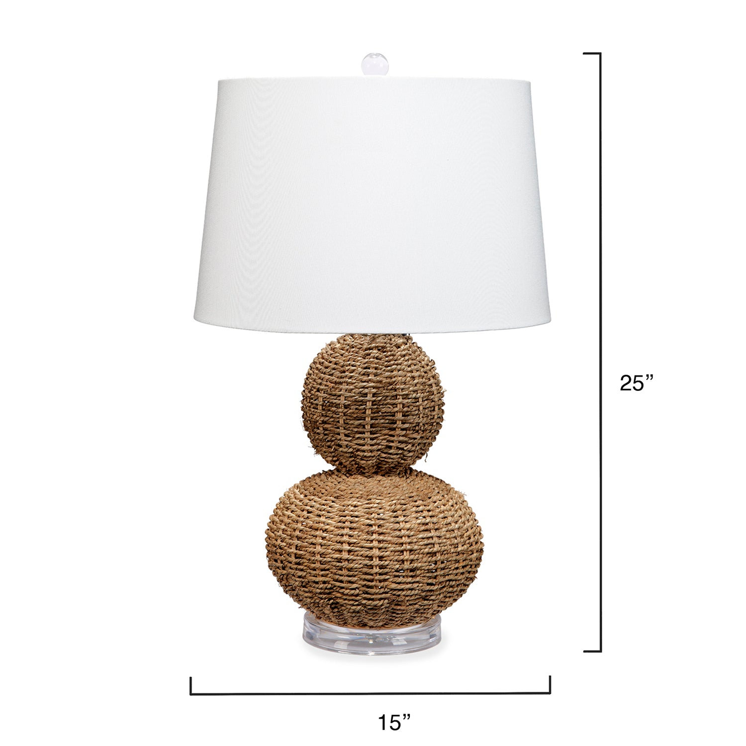Jamie Young Lubec Seagrass Table Lamp