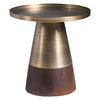 Union Home Topper Antique Brass Side Table