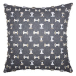 Square Feathers Lashes Throw Pillow