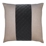Square Feathers Lennox Linen Band Throw Pillow
