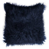 Square Feathers Llama Fur Throw Pillow