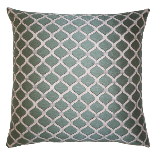 Square Feathers Luca Chain Wedgewood Throw Pillow