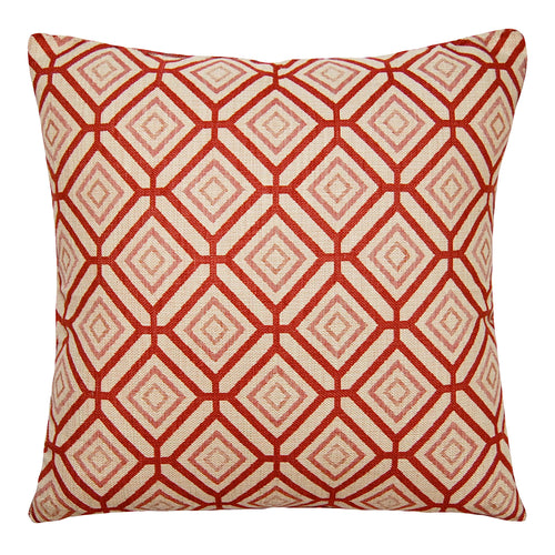 Square Feathers Lucy Diamonds Throw Pillow