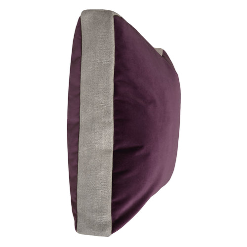 Square Feathers Luna Orchid Linen Edge Throw Pillow