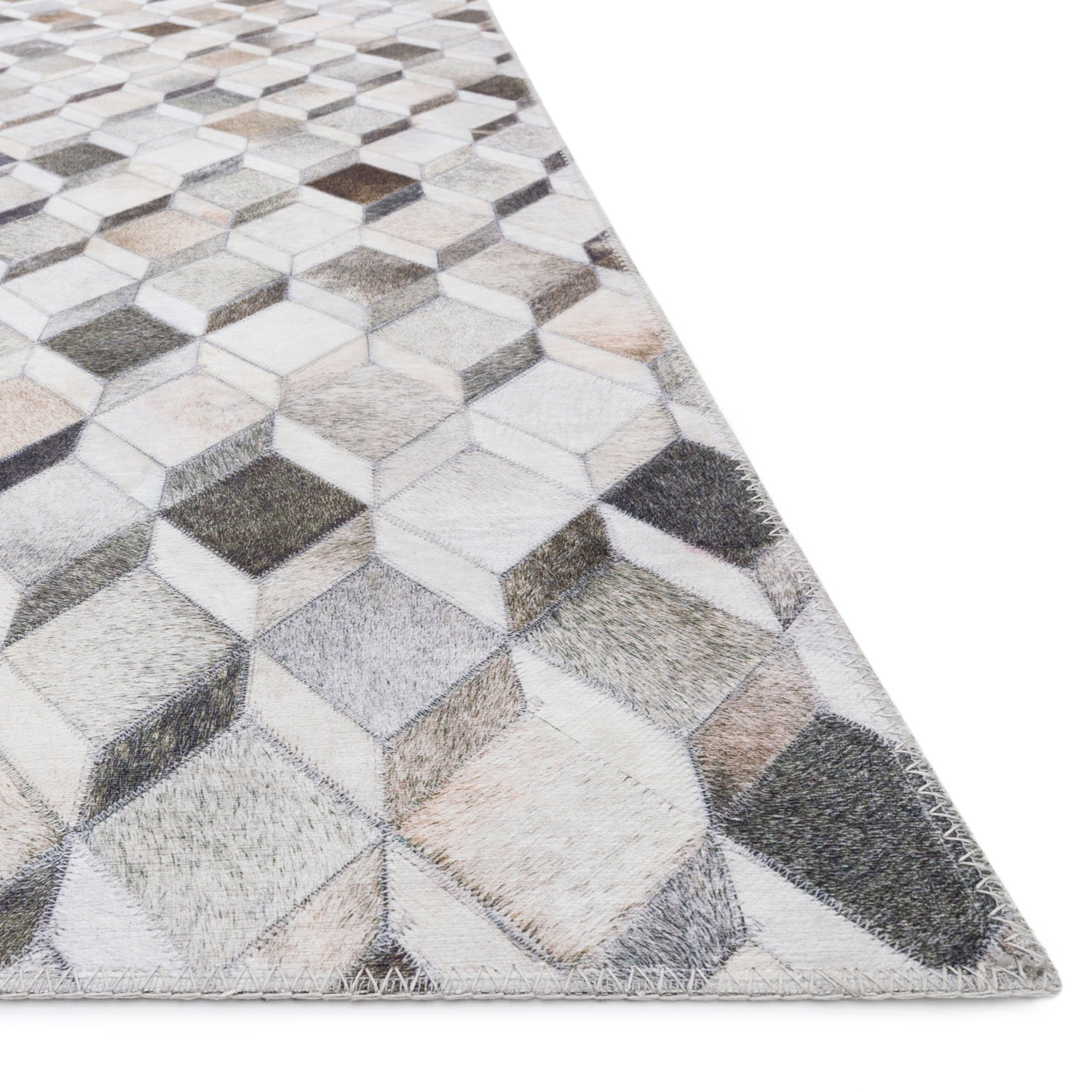 Loloi Maddox Gray/Mocha Power Loomed Rug