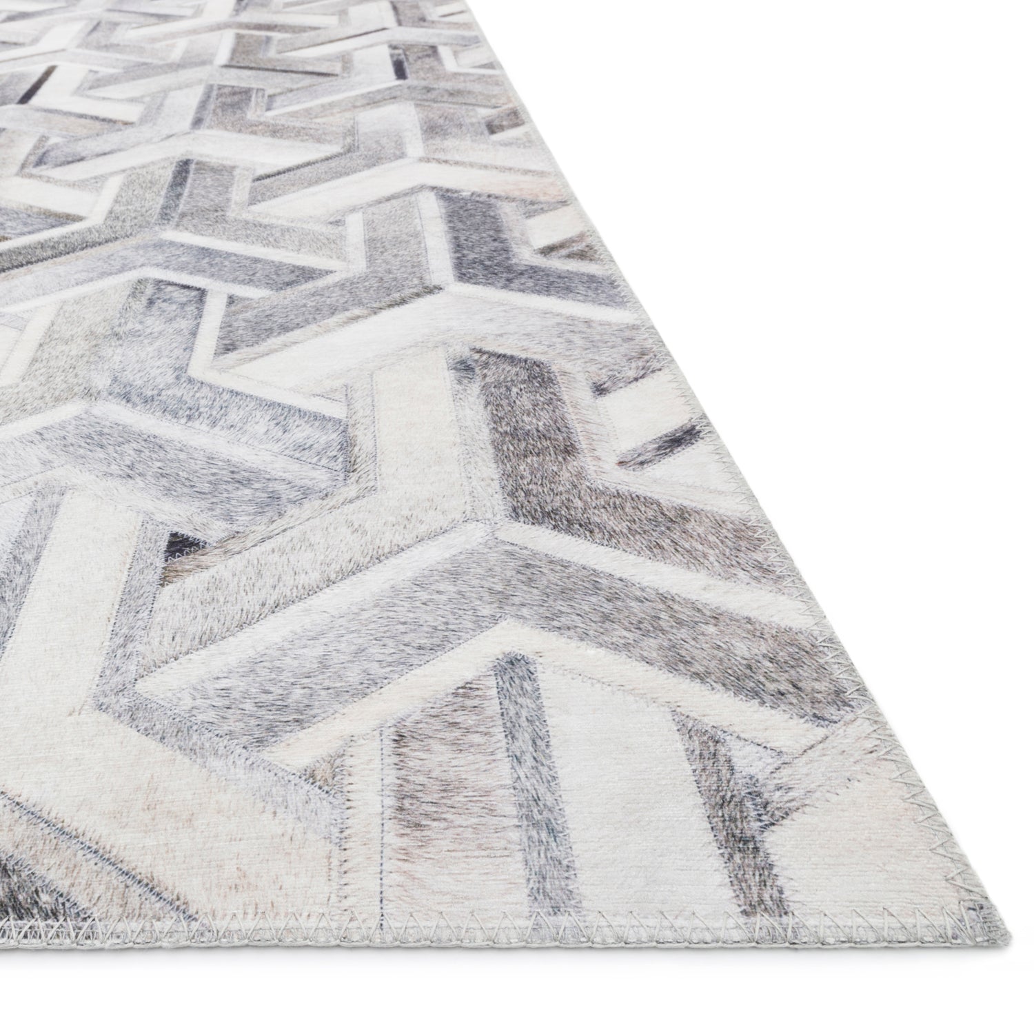 Loloi Maddox Silver/Ivory Power Loomed Rug