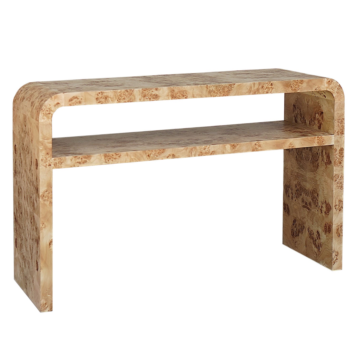 Marshall Display Table Worlds Away Marshall Burlwood Console Table | Paynes Gray