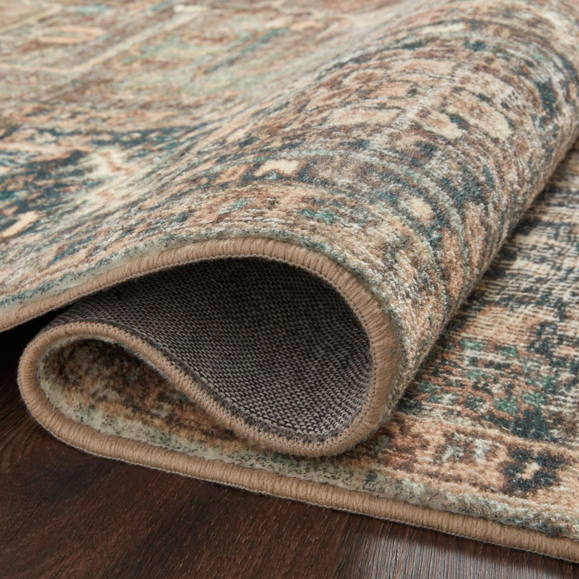 Loloi Margot CloudPile Terracotta/Lagoon Power Loomed Rug